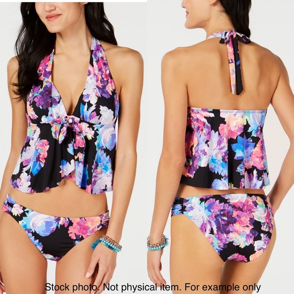 Tankini Swim Set with cover up- Women size L - Picture 10 of 11